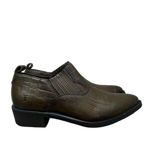 Frye Billy Shootie Rosemary Green Western Ankle Boots 7